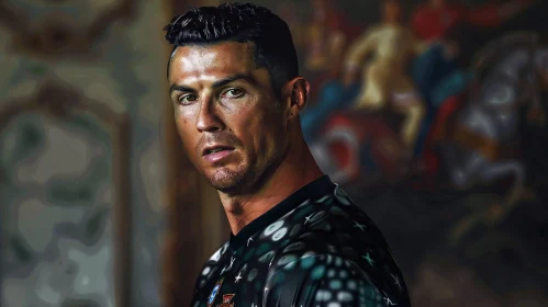 Intense Cristiano Ronaldo Portrait