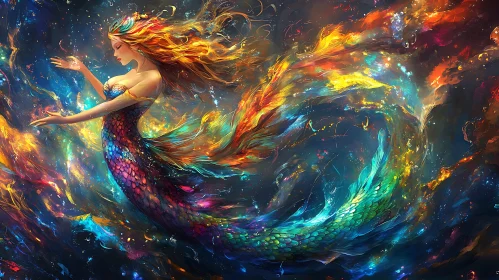 Celestial Mermaid Art