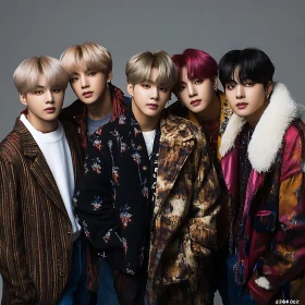 Men Fashion Posing Together