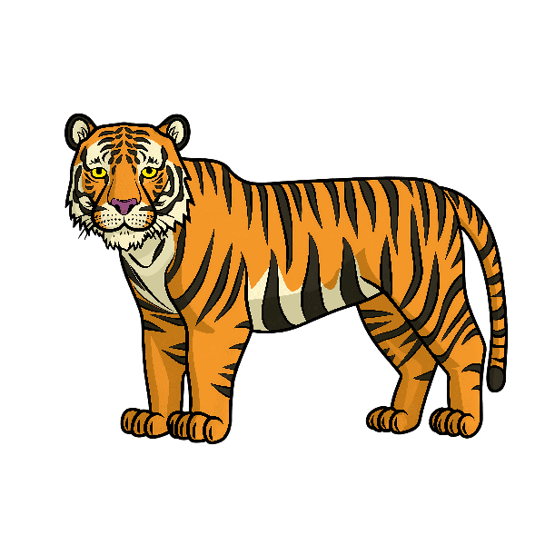 Tiger T-Shirt Graphic POD Design