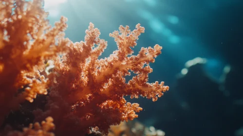 Marine Coral Beauty in Sunlight