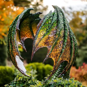 Fantasy Dragon Wings Close-Up