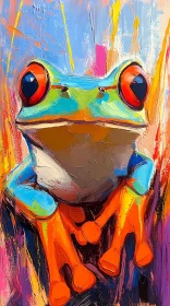 Bright Frog Artwork