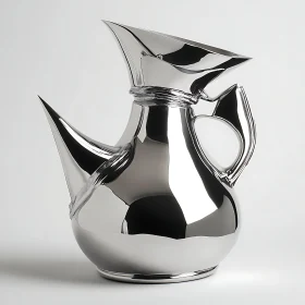 Reflective Metal Pitcher Art