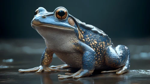 Blue and Yellow Speckled Frog
