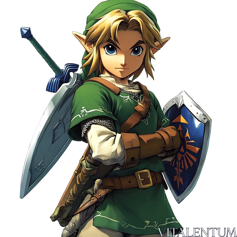 Link: Hero of Hyrule AI Image