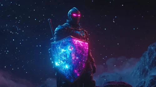 Knight with Galaxy Shield