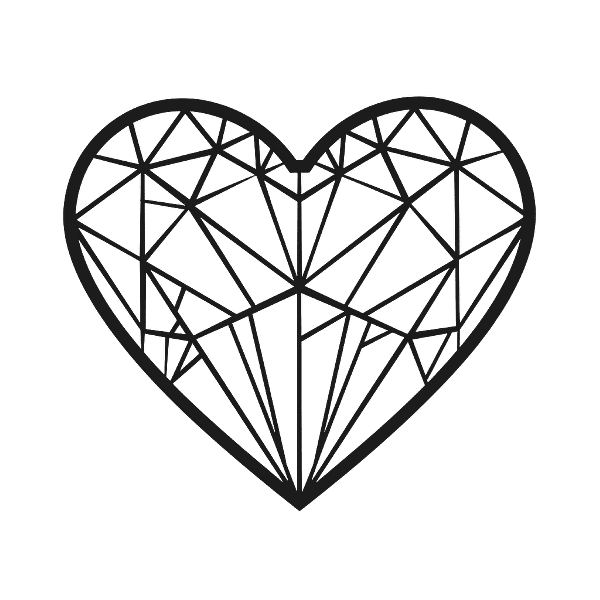 Abstract Heart Pattern Design