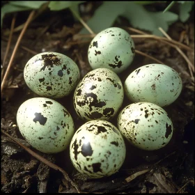 Bird Eggs in Nest