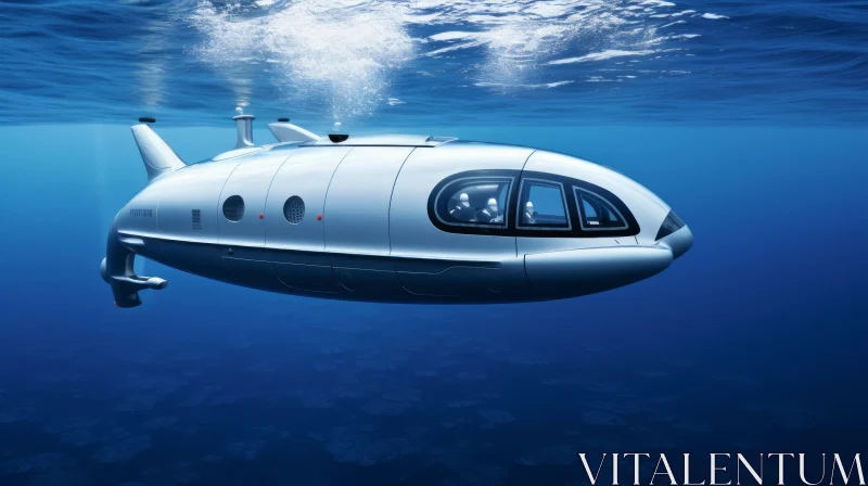 Submarine Concept Photo - A Hyperrealistic Illustration AI Image