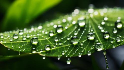 Water-Drops on Green Leaf: An Eco-Architecture Masterpiece