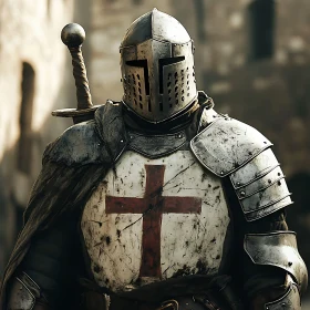 Crusader Knight with Sword