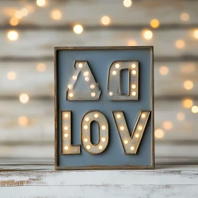 Vintage Marquee Love Sign