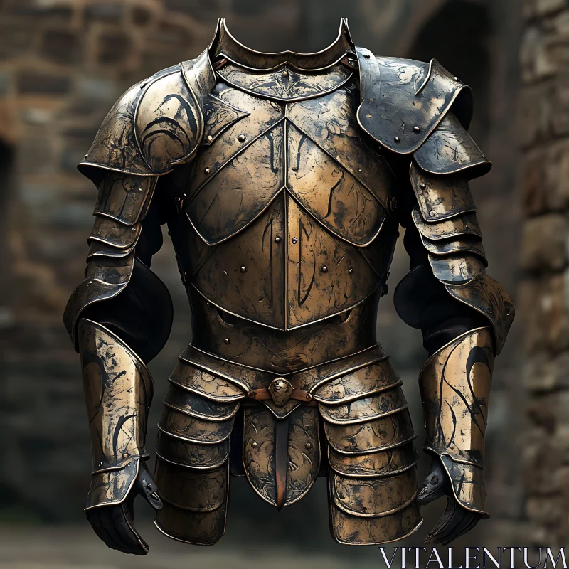 AI ART Aged Warrior Armor Art