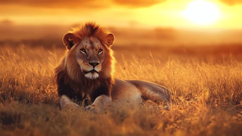 Golden Hour Lion