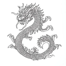 Dragon Illustration, Mythical Creature Design