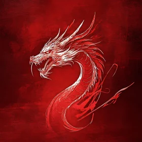 Crimson Dragon Illustration
