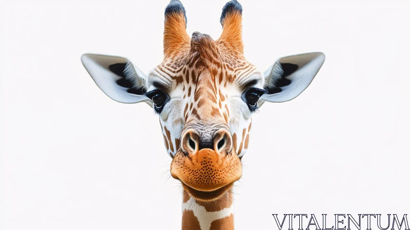 Majestic Giraffe Close-Up AI Image