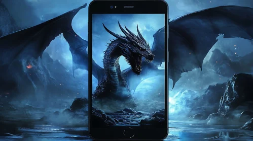 Dragon on Mobile Screen