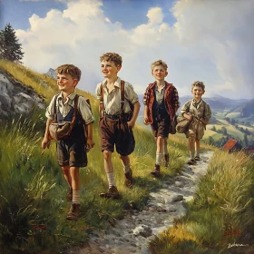 Children's Adventure in Nature Painting