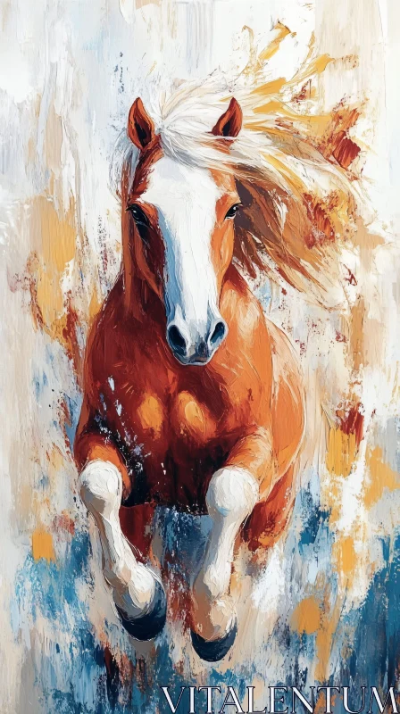 Expressive Horse Art AI Image