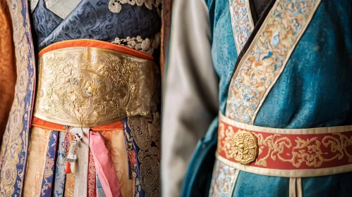 Traditional Clothing with Ornate Belts