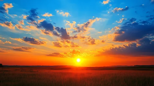 Tranquil Sunset Landscape