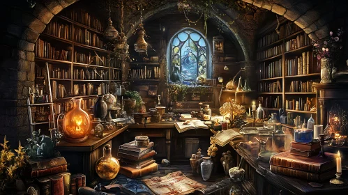 Mystical Library of the Wizard