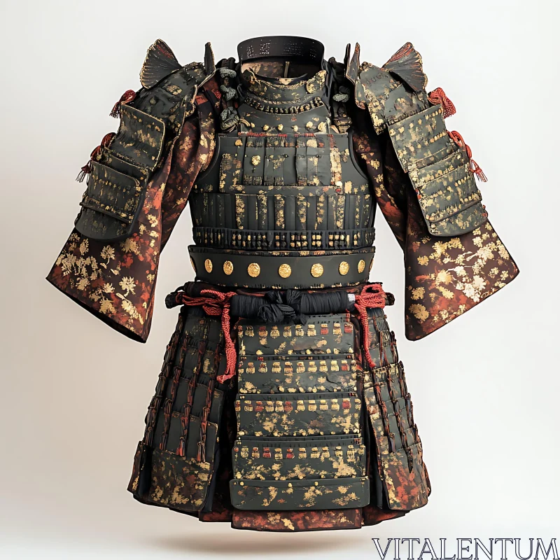 Detailed Samurai Armor Still Life AI Image