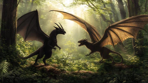 Forest Dragons Confrontation