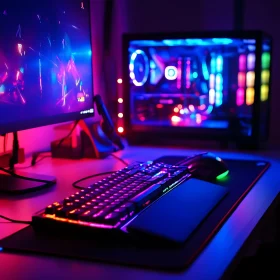 High-Tech RGB Gaming Setup