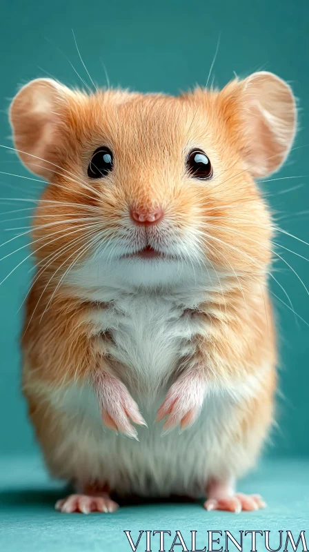 Charming Furry Hamster AI Image