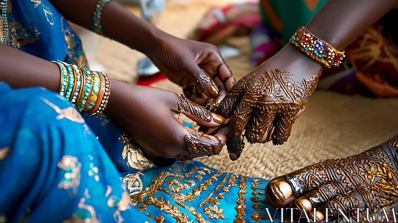 AI ART Intricate Henna Design on Hands