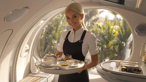 In-flight Luxury Tea Experience