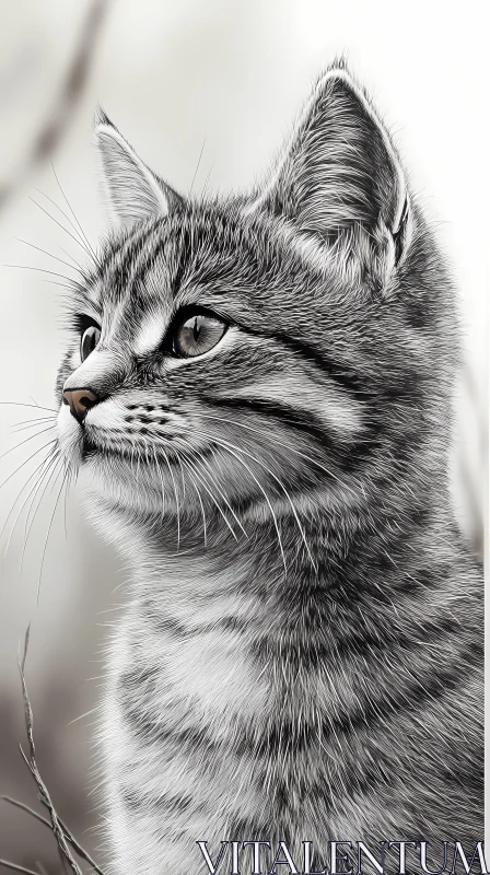 Intricate Feline Artistry AI Image