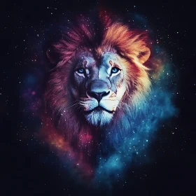 Lion in Galaxy