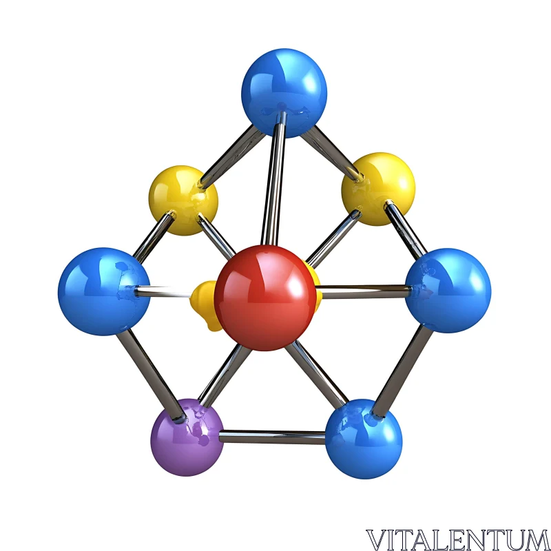 Abstract Atomic Composition AI Image