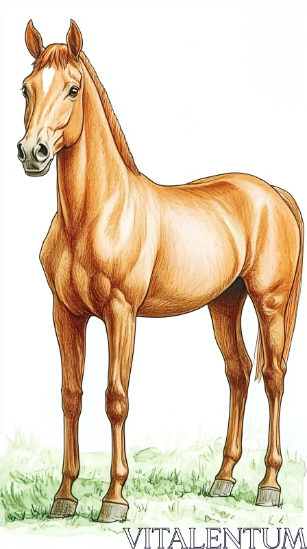 Majestic Horse Artwork AI Image