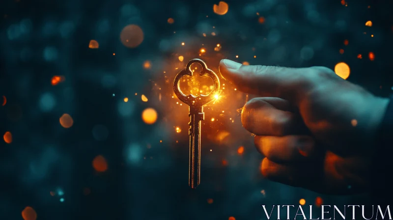 AI ART The Glowing Key