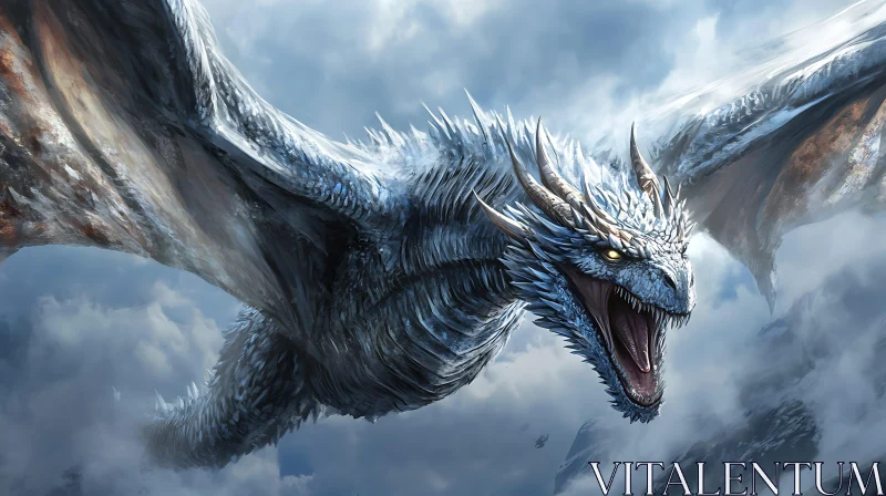 AI ART Fantasy Dragon in Flight