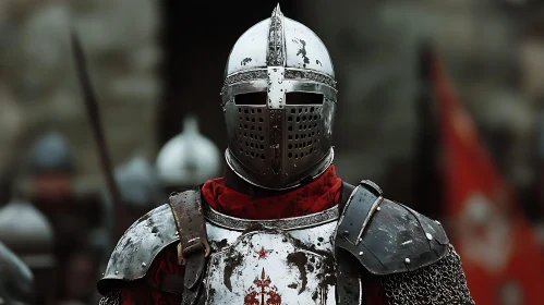 Medieval Knight Ready for Battle