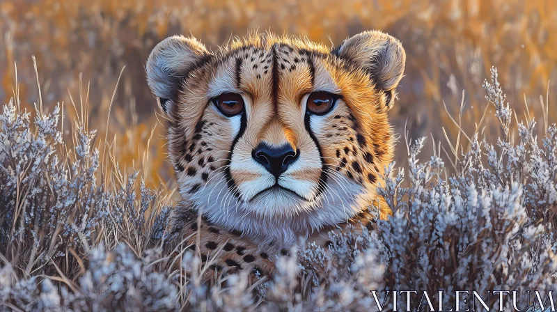 Cheetah in the Wild AI Image