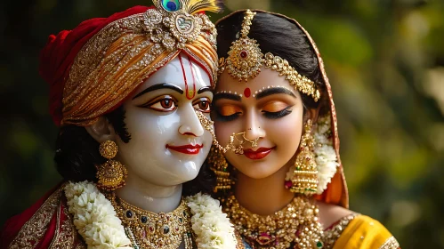 Krishna and Radha: A Portrait of Divine Love