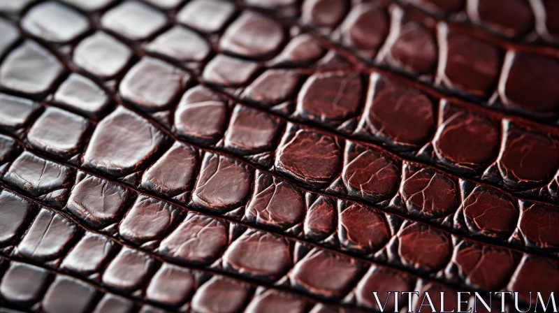 Detailed Close-up Shot of a Crocodile Skin AI Image