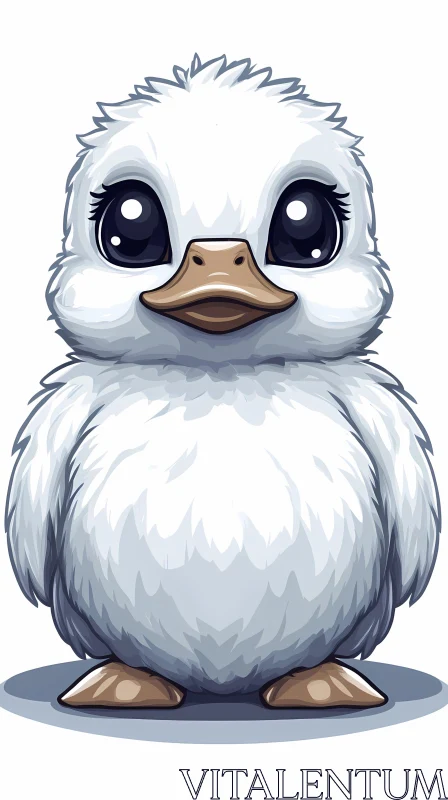 Cute Duckling Artwork AI Image