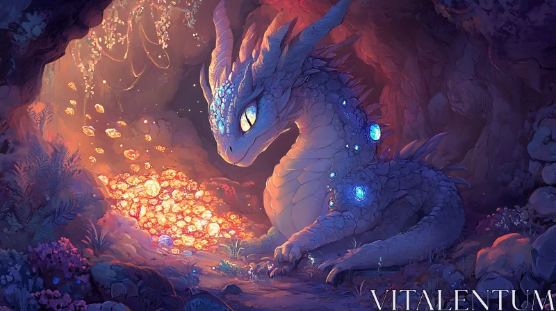 AI ART Dragon's Hoard: A Fantasy Scene