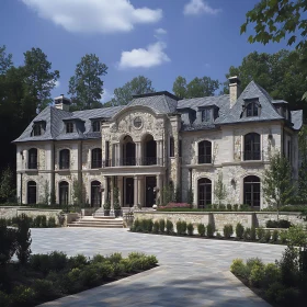 Opulent Mansion with Grand Entrance