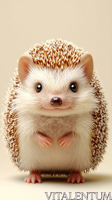 AI ART Charming Hedgehog Portrait