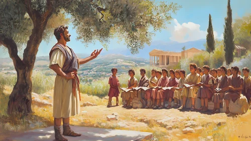 Outdoor Classroom in Ancient Times