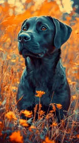 Canine Portrait in Nature